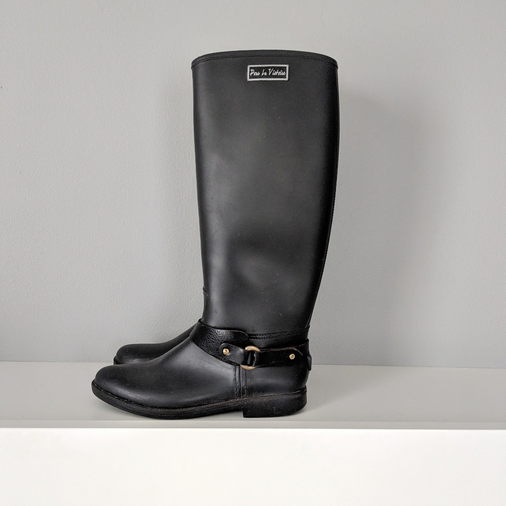 High end luxury rain boots